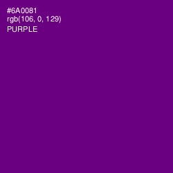 #6A0081 - Purple Color Image