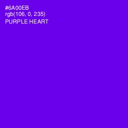 #6A00EB - Purple Heart Color Image