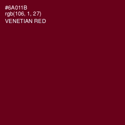 #6A011B - Venetian Red Color Image