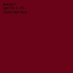 #6A0317 - Venetian Red Color Image