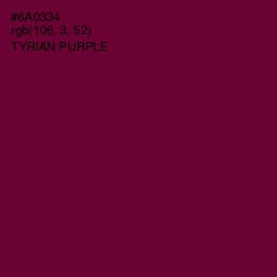 #6A0334 - Tyrian Purple Color Image