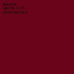 #6A041B - Venetian Red Color Image