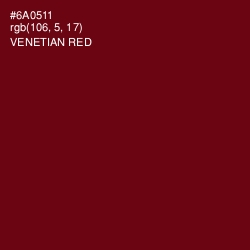 #6A0511 - Venetian Red Color Image