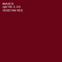 #6A0518 - Venetian Red Color Image