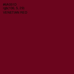 #6A051D - Venetian Red Color Image