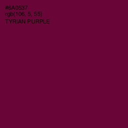 #6A0537 - Tyrian Purple Color Image