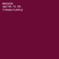 #6A0A35 - Tyrian Purple Color Image