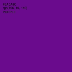 #6A0A8C - Purple Color Image