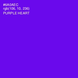 #6A0AEC - Purple Heart Color Image