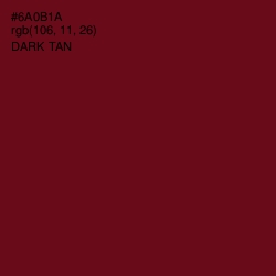 #6A0B1A - Dark Tan Color Image