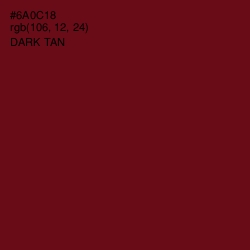 #6A0C18 - Dark Tan Color Image