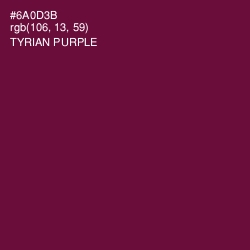 #6A0D3B - Tyrian Purple Color Image