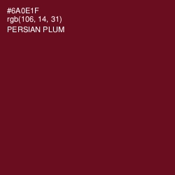 #6A0E1F - Persian Plum Color Image