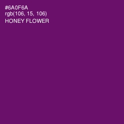 #6A0F6A - Honey Flower Color Image