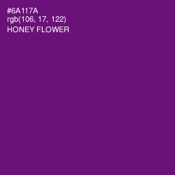 #6A117A - Honey Flower Color Image