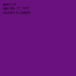 #6A117F - Honey Flower Color Image