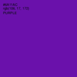 #6A11AC - Purple Color Image