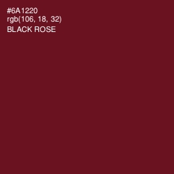 #6A1220 - Black Rose Color Image