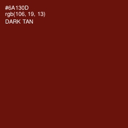 #6A130D - Dark Tan Color Image