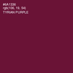 #6A1336 - Tyrian Purple Color Image