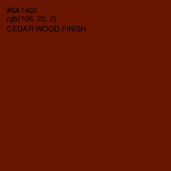 #6A1402 - Cedar Wood Finish Color Image