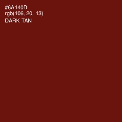 #6A140D - Dark Tan Color Image