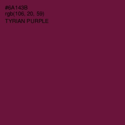 #6A143B - Tyrian Purple Color Image