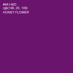 #6A146D - Honey Flower Color Image