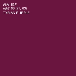 #6A153F - Tyrian Purple Color Image
