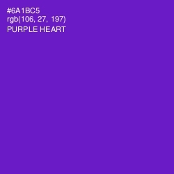 #6A1BC5 - Purple Heart Color Image