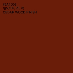 #6A1D08 - Cedar Wood Finish Color Image