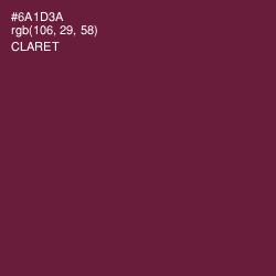 #6A1D3A - Claret Color Image