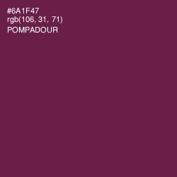 #6A1F47 - Pompadour Color Image