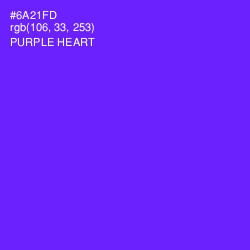 #6A21FD - Purple Heart Color Image