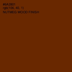 #6A2801 - Nutmeg Wood Finish Color Image