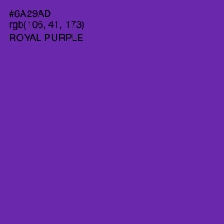 #6A29AD - Royal Purple Color Image