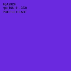 #6A29DF - Purple Heart Color Image