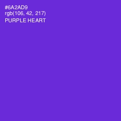 #6A2AD9 - Purple Heart Color Image