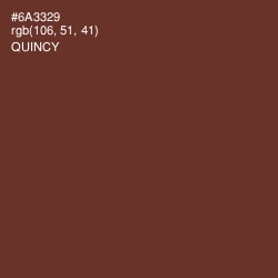 #6A3329 - Quincy Color Image