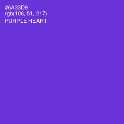 #6A33D9 - Purple Heart Color Image