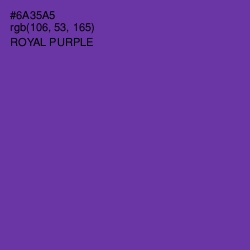 #6A35A5 - Royal Purple Color Image