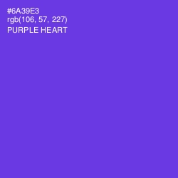 #6A39E3 - Purple Heart Color Image