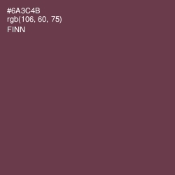 #6A3C4B - Finn Color Image