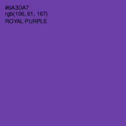 #6A3DA7 - Royal Purple Color Image