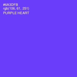 #6A3DFB - Purple Heart Color Image