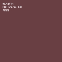 #6A3F44 - Finn Color Image