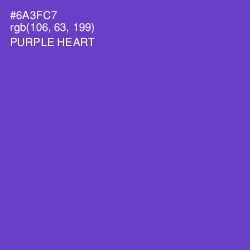 #6A3FC7 - Purple Heart Color Image