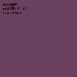 #6A405F - Eggplant Color Image
