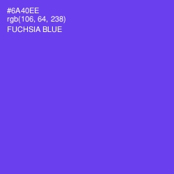 #6A40EE - Fuchsia Blue Color Image