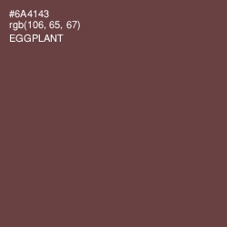 #6A4143 - Eggplant Color Image